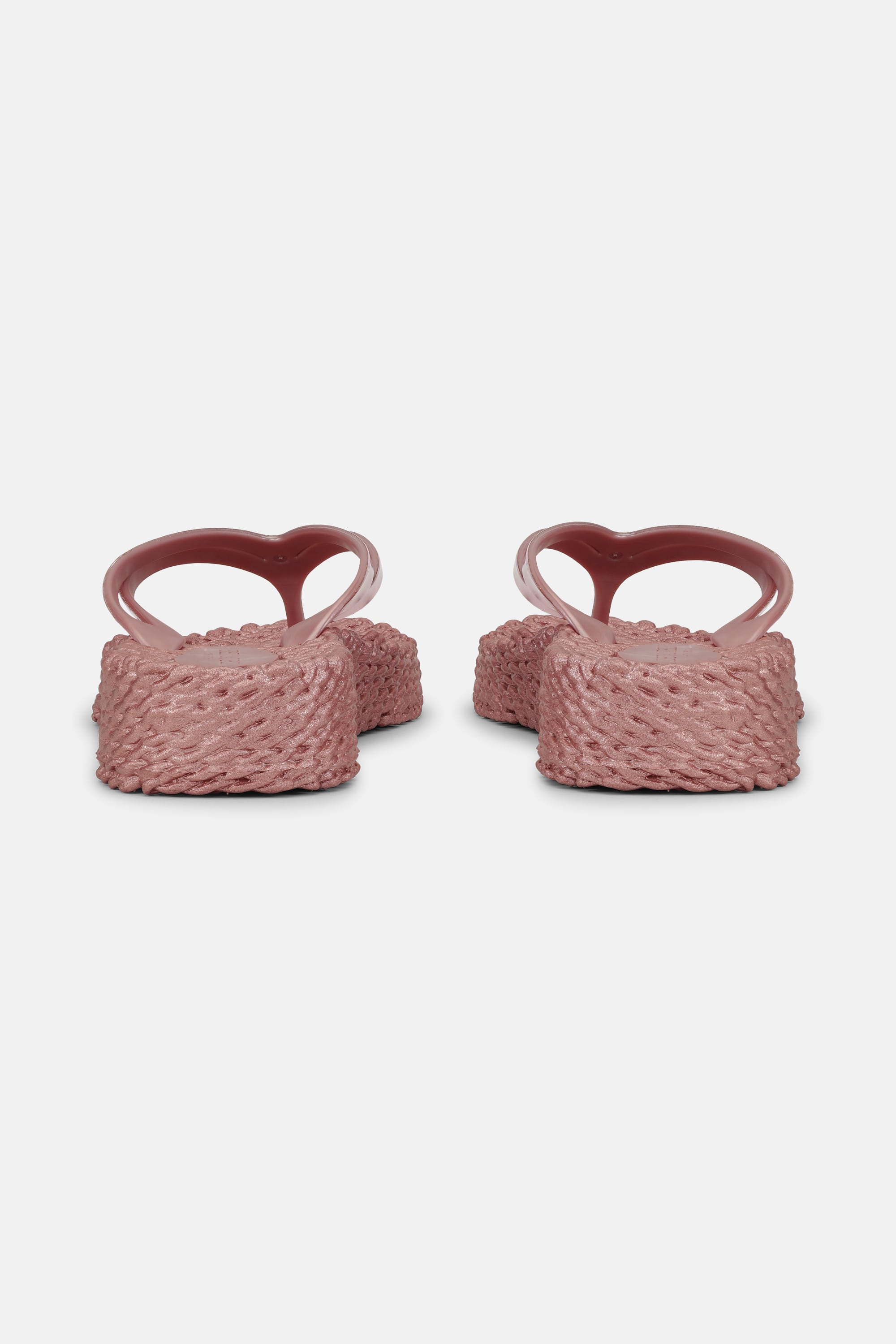 Platform Flip-flops Metallic - Rose Gold